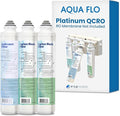 Aqua Flo Platinum QCRO RO Filter Replacement Kit – Improves Taste by Reducing Chlorine & Odors, Cost-Effective Filtration, Membrane Sold Separately