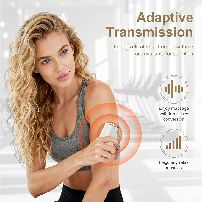Portable Mini Massage Gun, Percussion Deep Tissues Muscle Massager, Compact Sports Travel Massage Gun, Portable Handheld Massager for Home, Gym, Office, Outdoors