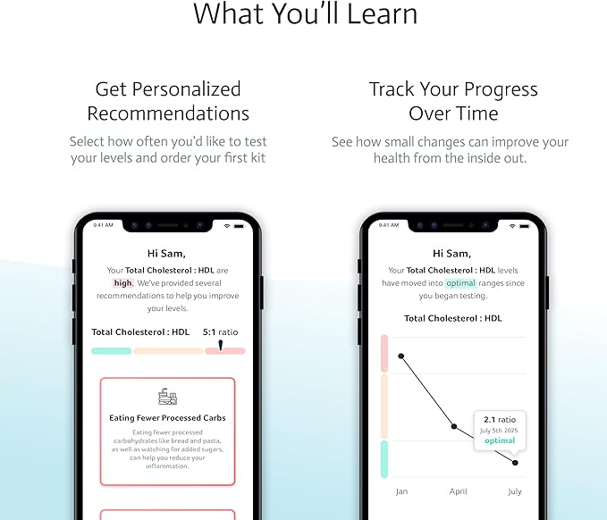 Liver Health & Function Test | 7-in-1 At-Home Liver Test | Choose Health | Test and Track Liver Function & Health | AST | ALT | GGT | Blood Sugars | Inflammation and More | Not Avail in NY RI