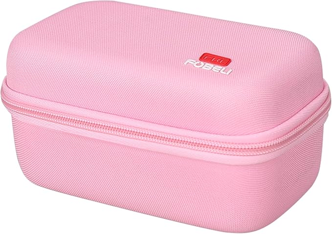 FBLFOBELI Hard Travel Case for NuFACE Mini/MINI+ Starter Kit, Hunvva EP-300 Mini Microcurrent Facial Device (Case Only) (Pink)
