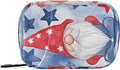 Watercolor Blue Gnomes Stars Cute Pill Organizer Weekly Travel Pill Box 7 Day Large Capacity Pill Dispenser Case with 8 Pill Container Daily Pill Box Organizer Vitamin Holder Pill Bottle Organ