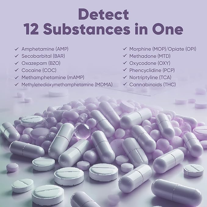 [5 Pack] Prime Screen 12 Panel Urine Test (AMP,BAR,BZO,COC,mAMP,MDMA,MOP/OPI 300,MTD,OXY,PCP,TCA,THC) - WDOA-7125