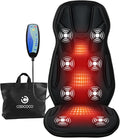 CooCoCo Vibration Back Massager with Heat, Massage Chair Pad with 8 Vibration Motors & 2 Heating Levels, Chair Massager for Recliner, Office Chair, Sofa, Gifts for Mom Dad Women Men Husband Wife