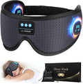 LC-dolida Sleep Headphones, White Noise Bluetooth Sleep Mask 3D Breathable Wireless Eye Mask for Timing, Sleep Mask with Bluetooth Headphones for Side Sleepers Travel,Cool Gadgets for Women Men(Grey)