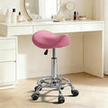 Saddle Stool with Ring Pedal, Adjustable Hydraulic Rolling Chair with Wheels for Medical, Massage, Salon, Spa, Kitchen, and Drafting Use