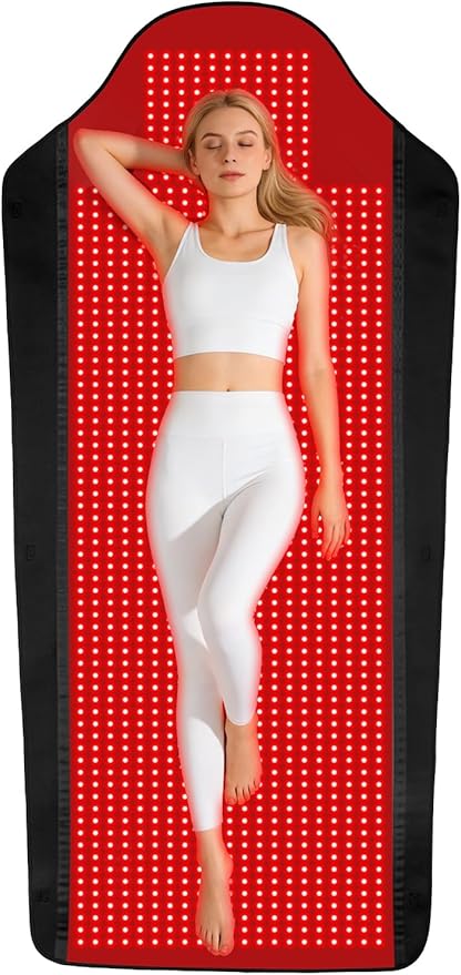 1707 LEDs Red Light Therapy Mat for Full Body, 73" x 36" TPU Infrared Light Therapy, 3-in-1 LEDs (660nm & 850nm) Premium Foldable Mat with Timer Controller & Pulse Modes for Home Use, 192W