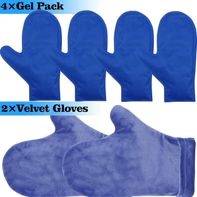 Hot & Cold Therapy Mittens - Ice & Heat Therapy for Hands & Fingers | Microwavable & Freezable, Arthritis & Injury Relief (2)