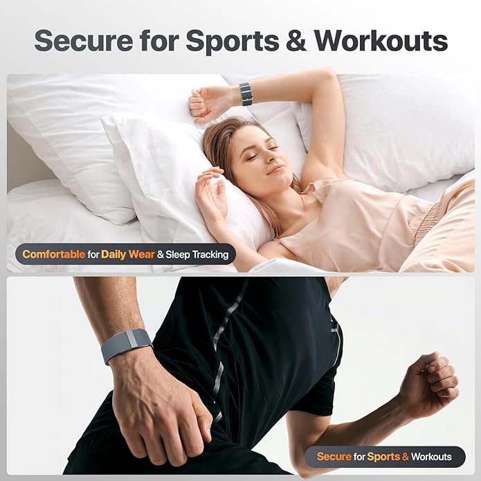 Nylon Replacement Strap Compatible with Hume Band - Breathable & Sweatproof Sport Loop for Hume Health Band - Metal Buckle & Loop Closure for Secure - Adjustable Wristband Strap for Fitness Tracker