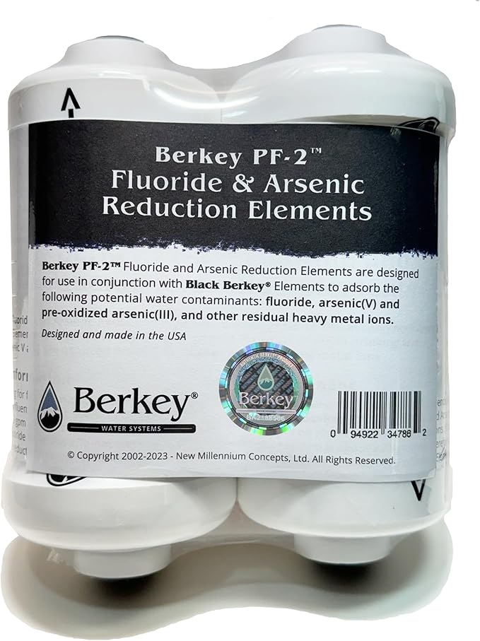 Berkey Authentic Berkey PF-2 Fluoride and Arsenic Reduction Elements (Set of 2 Elements)