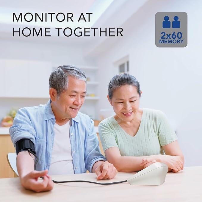 Zewa Premium Automatic Blood Pressure Monitor with Bluetooth and Extra-Large Display for Android & iOS