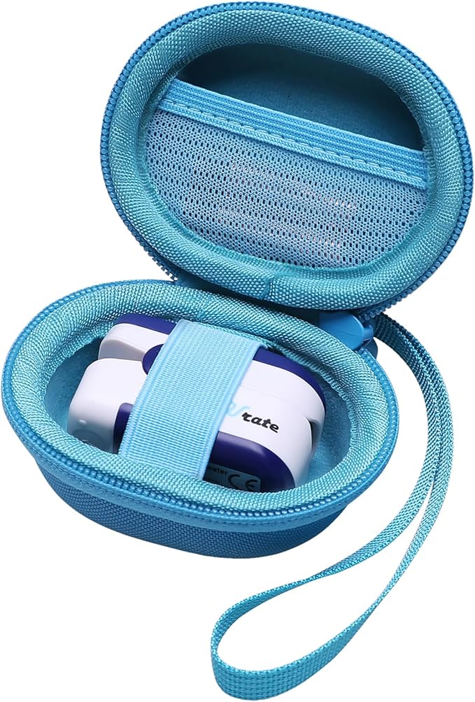 XANAD Pulse Oximeter Case for Zacurate, Innovo, Vibeat, iHealth, Santamedical, Children Fingertip Pulse Oximeter Blood Oxygen Saturation Monitor,Case Only (Peacock)