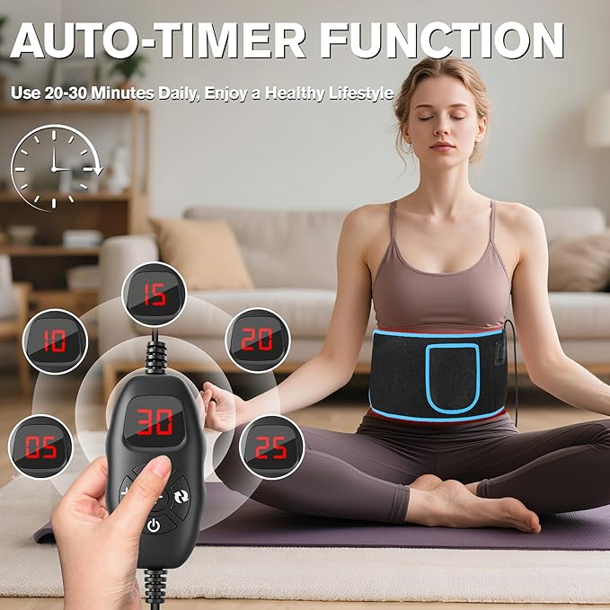 KingSom Red Light Belt, Red Light for Body,660nm & 850nm Infrared Light Wrap Belt,Red Light Device with Upgraded 3 in 1 Led Beads,Red Light Belt with Timer