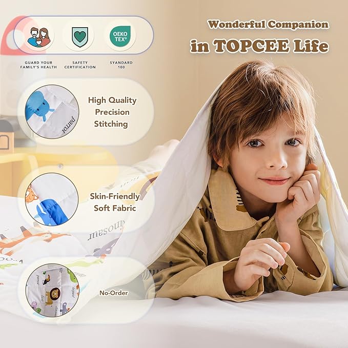 Topcee Weighted Blanket (3 lbs, 36" x 48") Cooling Throw Heavy Blanket for Sleeping Apply to 20-40 lbs, Soft Thick Breathable Blanket with Glass Bead, Easy Care