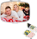 Custom Pill Box with Picture Portable Pill Box for Purse or Pocket Mini Metal Pill Case Travel Pill Container Gifts to Hold Vitamins Medication Fish Oil and Supplements