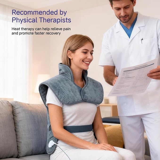 Heating Pad for Neck and Shoulders and Back Pain Relief, 24"x33" Large Heating Pads Christmas Birthday Gifts for Women Men Mom Elderly, Heating Pad for Back Full Body Fast Heat & Washable
