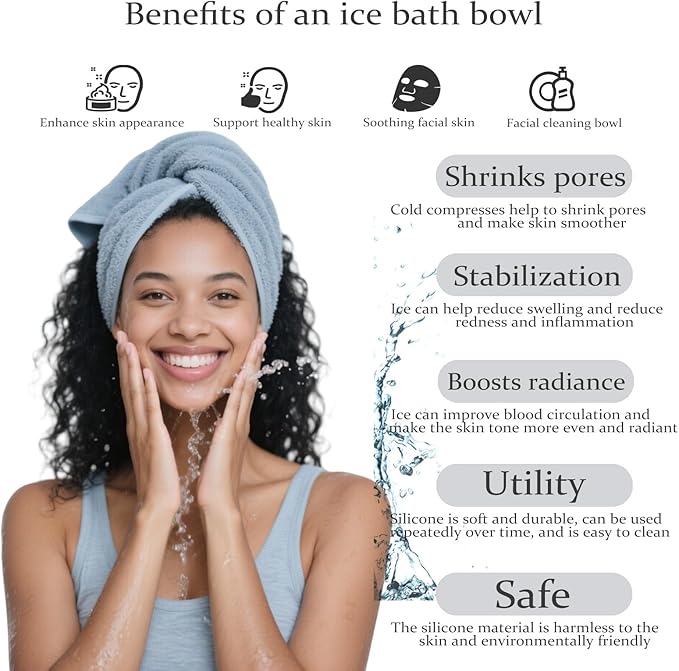 Face Bowl for Ice with Built-in Tray (Green)