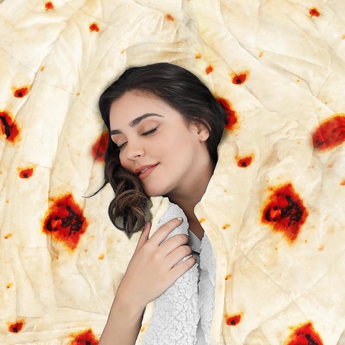 Aemicion Burrito Weighted Blanket for Adults,Queen Size Heavy Blanket 15lbs 60x80in,Soft Sherpa Fleece Washable Blanket as Gifts for Women Men Mon Adults
