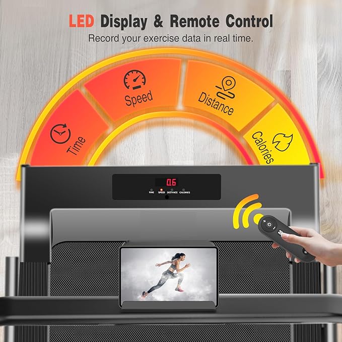 Walking Pad, 3.0HP Walking Pad Treadmill with Handle Bar, 3 in 1 Portable Under Desk Treadmills for Home,Foldable Treadmill for Small Space,Compact Home Treadmills with Remote Control,300LBS Capacity
