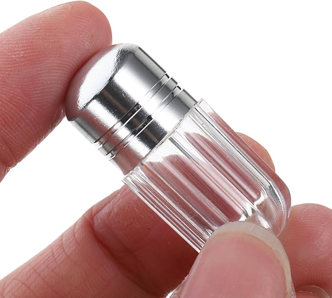 20Pcs Mini Plastic Pill Bottles with Secure Caps Clear Travel Vials for Pills Capsules Medicine Storage and Small Item Organizer