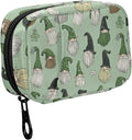 Fustylead Hand Drawn Saint Patricks Gnomes Travel Pill Organizer Bag with Zipper Small Pill Box 7 Day Pill Case for Purse Storage Weekly Vitamin Medicine Supplement