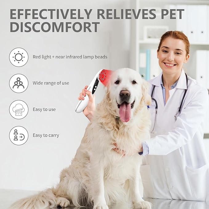Red Light Therapy for Body, Near Infrared Light Therapy 660nm & 850nm, Suitable for Pets and People, Easy to Set up Portable Handheld Red Light