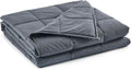 RelaxBlanket Premium Cotton Adult Weighted Heavy Blanket | 60''x80'',17lb | Enjoy Natural Deep Sleep | Dark Grey