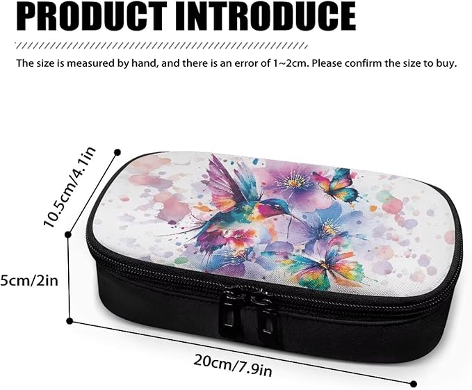 Hummingbird Butterfly Insulin Cooler Travel Case Diabetic Medicine Carrying Bag Large Storage Insulated Organizer Medication Cooler Bag for Insulin Pens and Diabetes