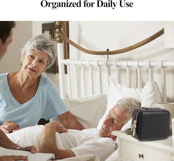 Weekly Pill Organizers, Portable Pill Case with Removable Pill Sorter, Travel Pill Organizer 7 Day,Vitamin Organizer 7 Day, Medicine Dispenser, Daily Pill Box Travel Case.