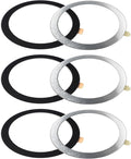 TENOC Universal Metal Ring Sticker for Magnetic Charger Compatible with iPhone/Samsung/Android All Cellphones, Magnetic Mount/Phone Holder Conversion Accessories, 6Pcs