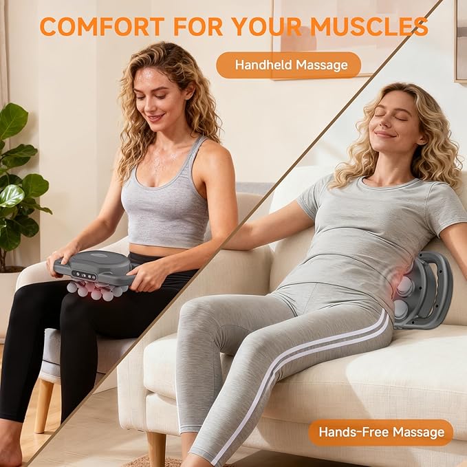 12 Head Massage Gun,Deep Tissue Percussion Massager with 9 Levels & 9 Modes,2600mAh Bttery Cordless Electric Muscle Massager Tool for Back/Shoulder/Hand/Leg/Foot Full Body Muscle Pain Relief