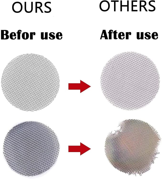 100pcs Pipe Screens, 3/4 Inch Pipe Filters, 50pcs Premium Stainless Steel Pipe Screens and 50pcs Brass Filters