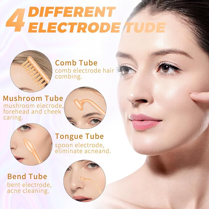 MYSWEETY High F Rrequncy Portable Handheld Facial Skin Care Wand Machine