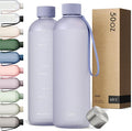 KIVY Large Water Bottle 50oz [Lightweight & Shatterproof] Fits Backpack & Cupholder for Travel, Sports, School - Extra large water bottle no straw - 1.5 Liter water bottles - 50oz Water bottle Blue