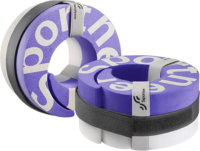 Foam Aquatic Cuffs Exercise Equipment: Sportneer Water Aerobics Float Ring with Adjustable Webbing Pool Exercise Workout Set Water Ankle Ring