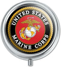GRAPHICS & MORE Marines USMC Emblem Black Yellow Red Officially Licensed Multi-Purpose Pill Case