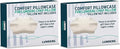 Lunderg Comfort Pillowcase Replacement for Our Memory Foam CPAP Pillow - Premium Comfort Fabric - Pillow NOT Included (Pack of 2)