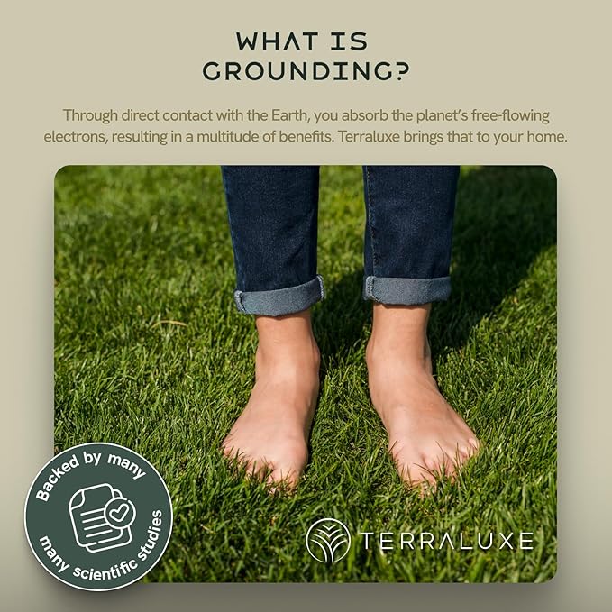 Grounding Sheets King, 12% Pure Silver, Organic Cotton, Cool, Soft, Fitted Earthing Sheets with Deep Pockets, Includes Continuity Tester, Adapter, 2 Cords, Connected Bedding