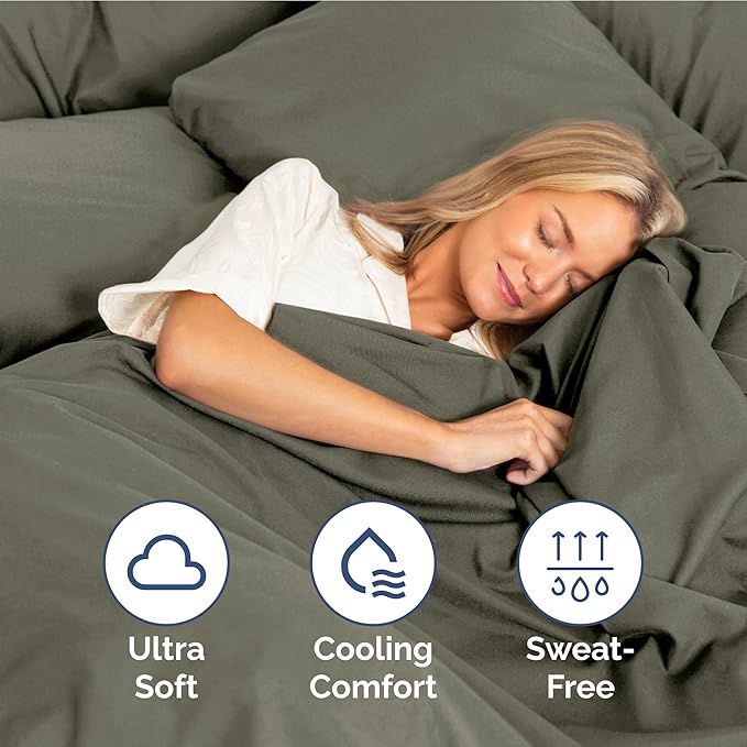 Full Size 4 Piece Sheet Set - Extra Soft, Breathable & Cooling Sheets - Hotel Luxury Durable Bed Sheets for Women & Men - Deep Pockets, Easy-Fit & Wrinkle-Free Sheets - Dark Taupe Oeko-Tex Bed Sheets