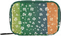 St. Patrick's Day Clovers Flag Green Travel Pill Organizer Case Box Container Weekly Portable Vitamin Medicine Holder Storage Bag with Zipper Removable