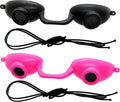 Super Sunnies Flex UV Eye Protection, FDA Compliant Tanning Bed Goggles, Red Light Therapy Glasses, 2 Pack