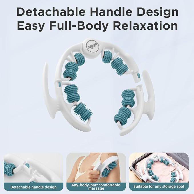 Cellulite Manual Massager for Legs & Thighs - Lymphatic Drainage Tool, Handheld Fascia Blaster for Deep Tissue, Body Sculpting Cellulite Remover(Green)
