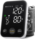 Blood Pressure Monitor Upper Arm Machine Accurate Adjustable BP Cuff Kit Led Backlit Display 2 Users 240 Sets Memory Includes Storage Bag Black