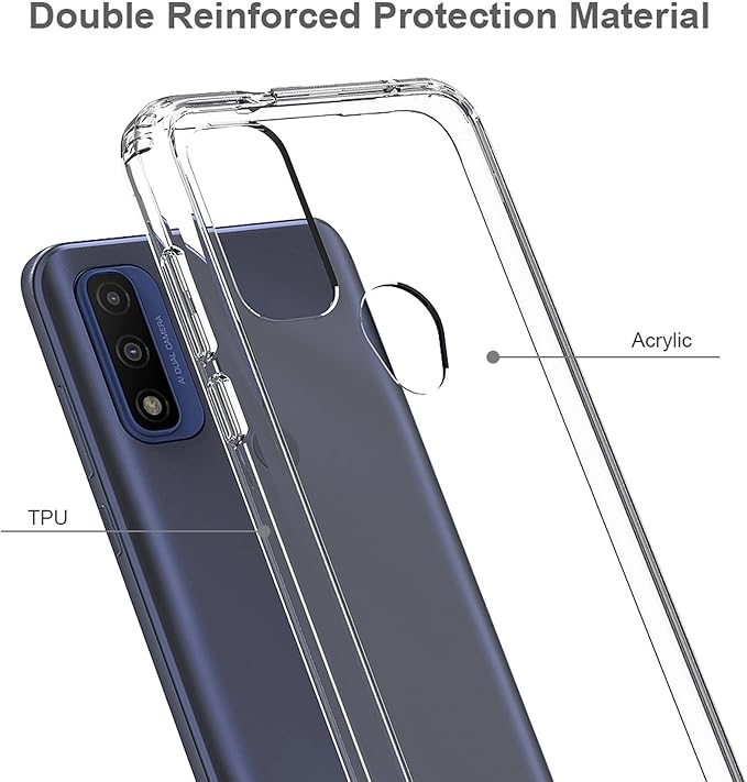 AquaFlex Phone Case Compatible with Moto G Power 2022 Slim Design Full Body Reinforced Corners Shockproof Drop Protection Union Jack British Flag