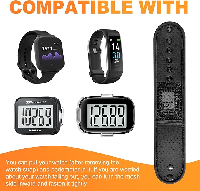 Ankle Straps for Fitness Trackers, Soft Adjustment Pedometer Ankle Band Compatible with Fitbit, Breathable Mesh Sports Ankle Strap for Men and Women