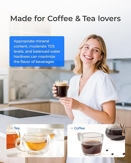 Waterdrop Water Filter Pitcher with 3 Filters, 200-Gallon Long-Life, 10-Cup Large Water Filter Pitcher, Improved Coffee & Tea Taste, NSF Certified, 5X Times Lifetime, Reduces PFOA/PFOS, Chlorine, Blue