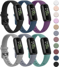 6-Pack Bands for Fitbit Inspire 3 Bands for Women Men, Soft Silicone Adjustable Wristband Replacement Straps Compatible with Fitbit Inspire 3 Fitness Tracker