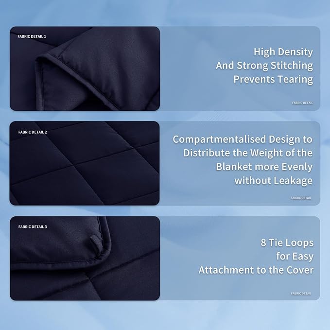 Topcee Weighted Blanket (3 lbs, 36" x 48") Cooling Throw Heavy Blanket for Sleeping Apply to 20-40 lbs, Soft Thick Breathable Blanket with Glass Bead, Easy Care