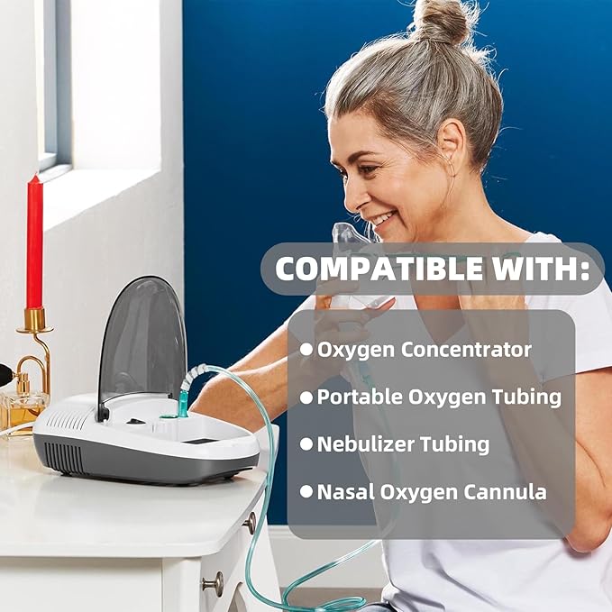 10 Pack Oxygen Tube Support Crimp Straightener for Portable Oxygen Concentrator, Oxygen Tubing Support for Oxygen Tank Oxygen Hose Nasal Cannula Oxygen Accessories (Gray)