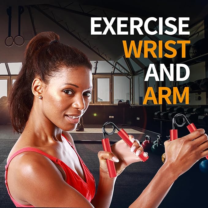 Grip Strength Trainer Set, 50-350LB, Wrist Forearm Strengthener, Metal No Slip, Hand Grip Gripper Strengthener for Strength Training and Exercise, Hand Workout Squeezer Grip Strength