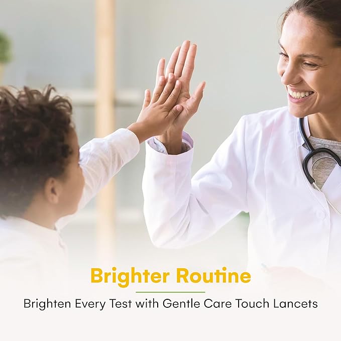 Care Touch Pack of 100, Twist Top Lancets 30 Gauge - Single Use Blood Sugar Lancets with Smooth Tri-Beveled Tip for Diabetes Testing - Disposable Glucose Lancet for Daily Blood Sugar Monitoring